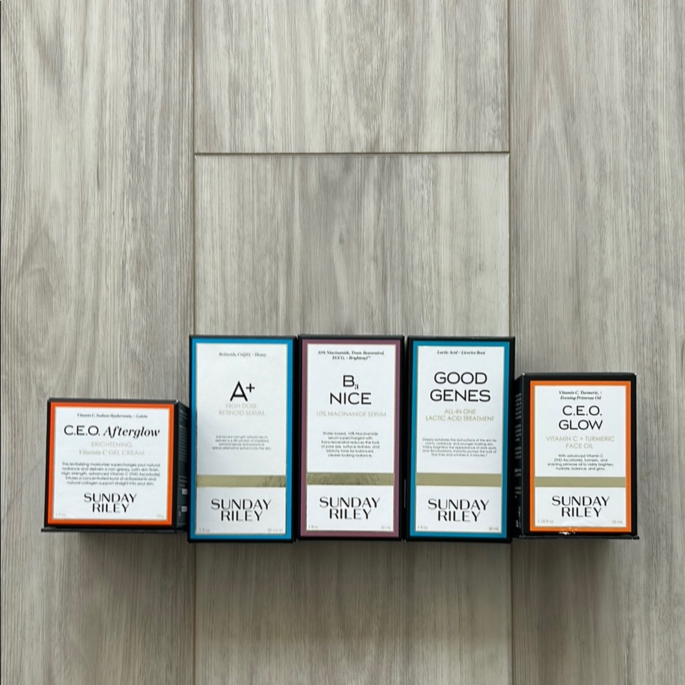 Sunday Riley Original Storage Boxes Skincare Collection Packaging